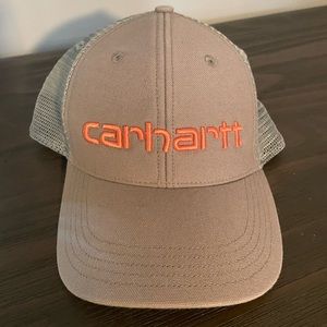 Gray and hot pink trucker hat carhartt